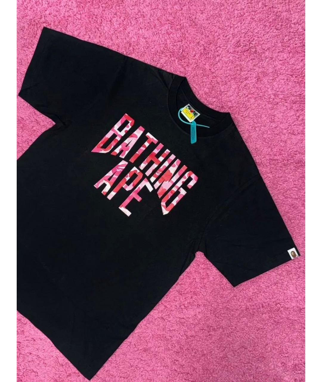 BAPE Черная хлопковая футболка, фото 2