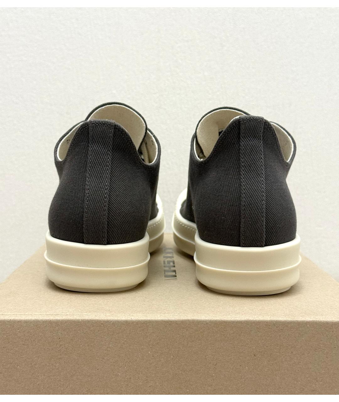 RICK OWENS Серые кеды, фото 4