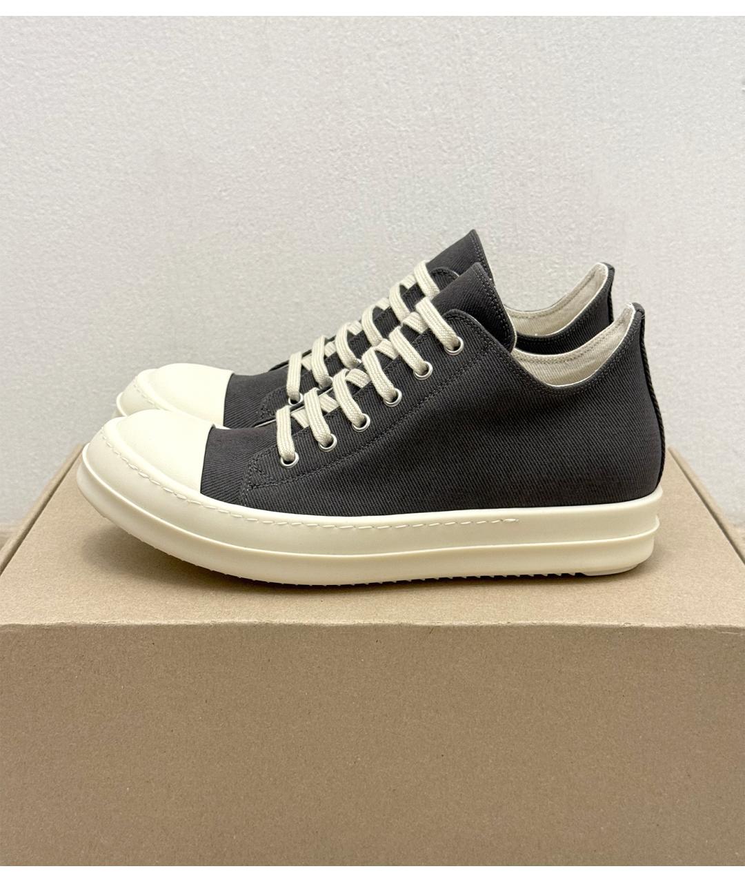 RICK OWENS Серые кеды, фото 9
