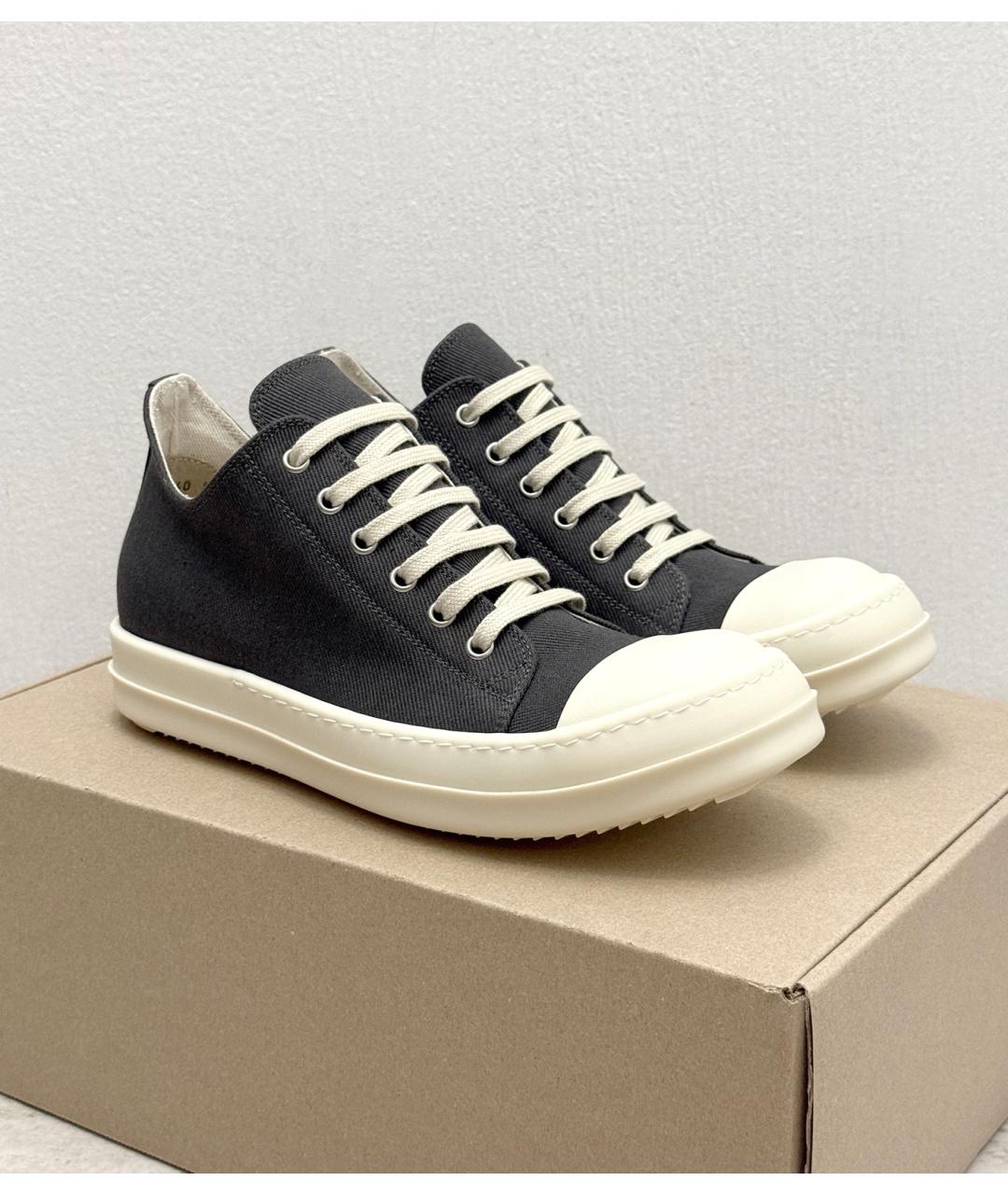 RICK OWENS Серые кеды, фото 8