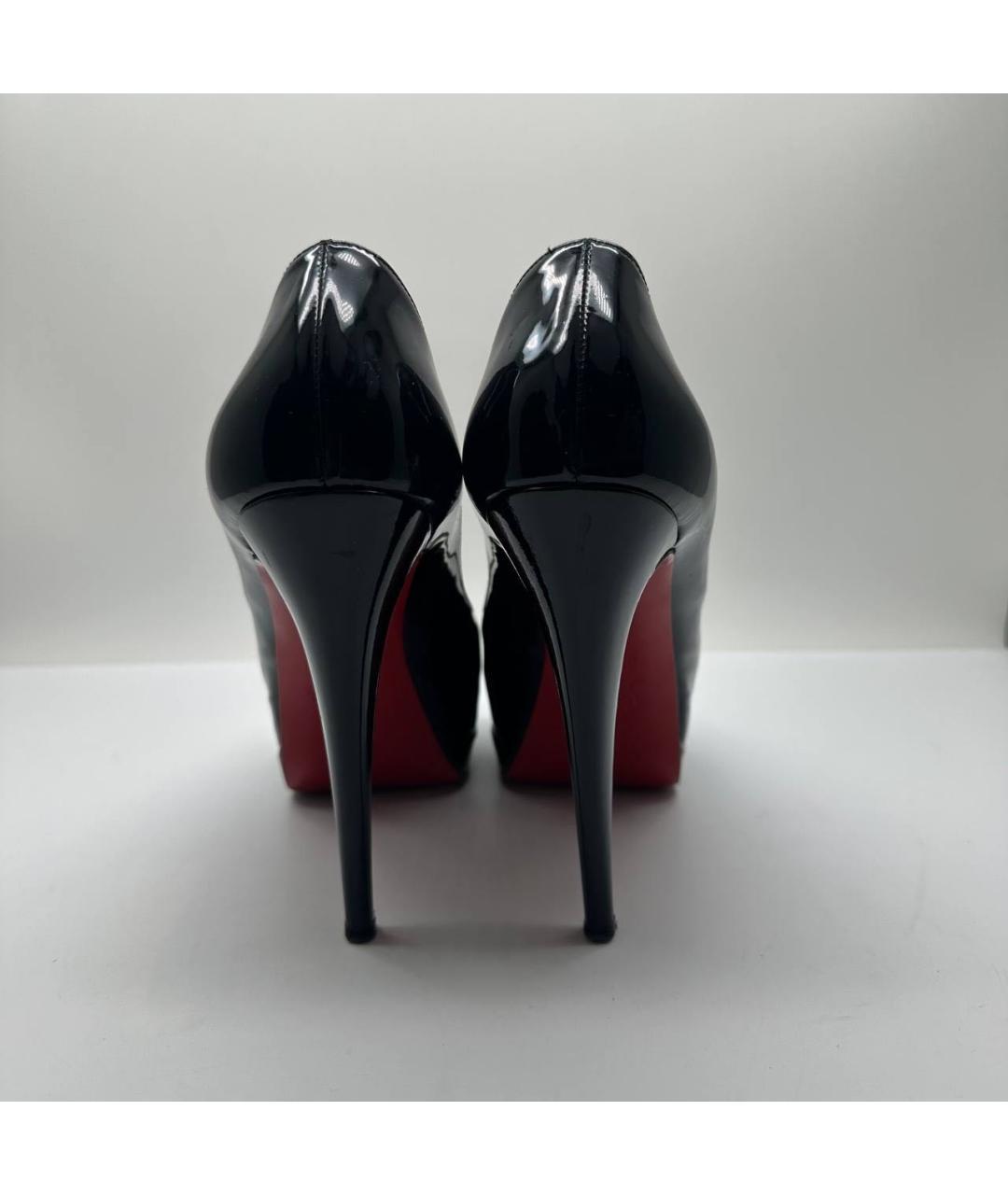 CHRISTIAN LOUBOUTIN Черные туфли из лакированной кожи, фото 4