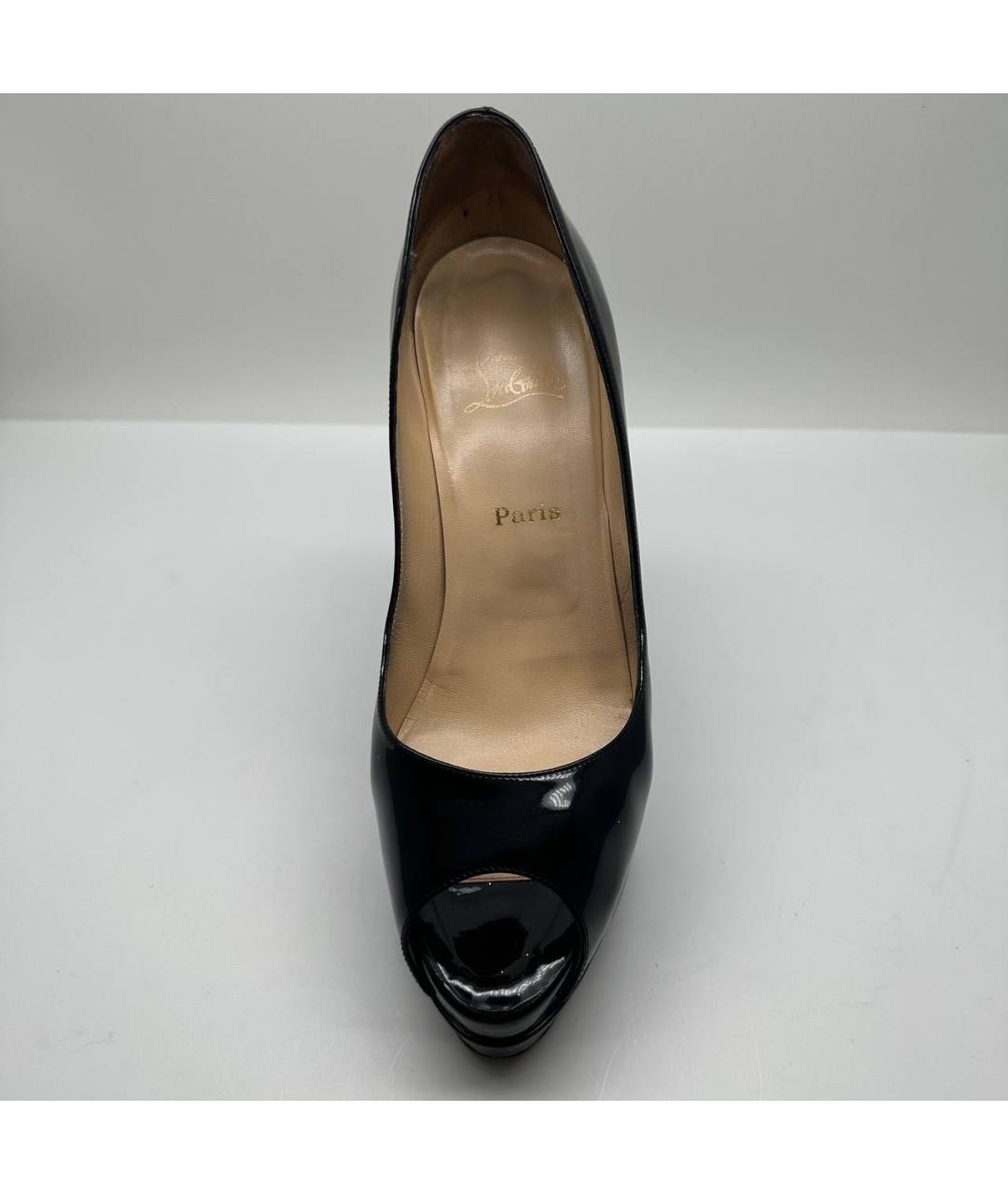 CHRISTIAN LOUBOUTIN Черные туфли из лакированной кожи, фото 6