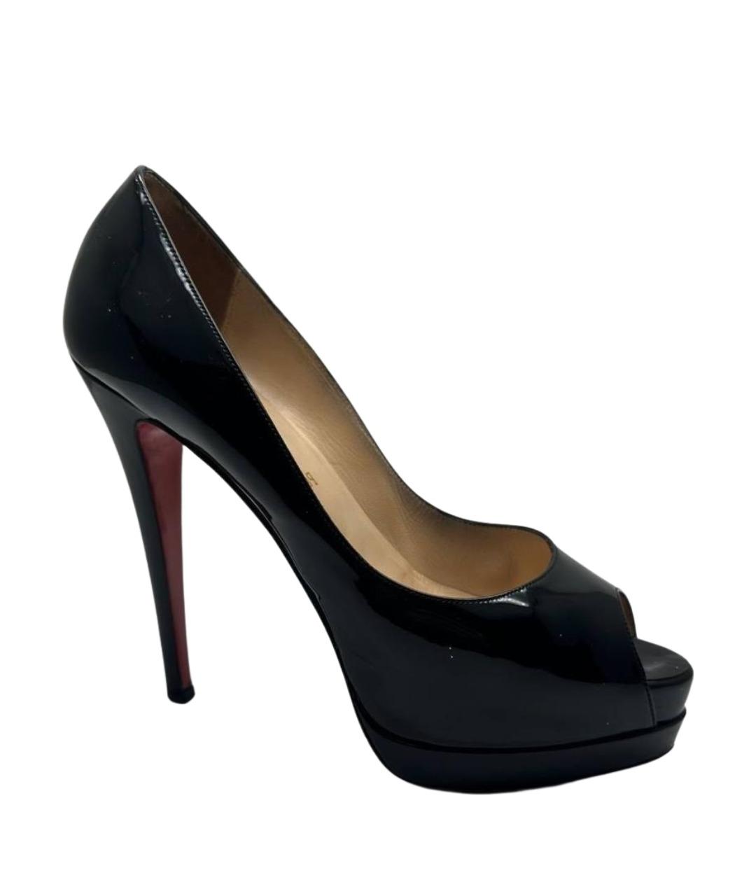 CHRISTIAN LOUBOUTIN Черные туфли из лакированной кожи, фото 1