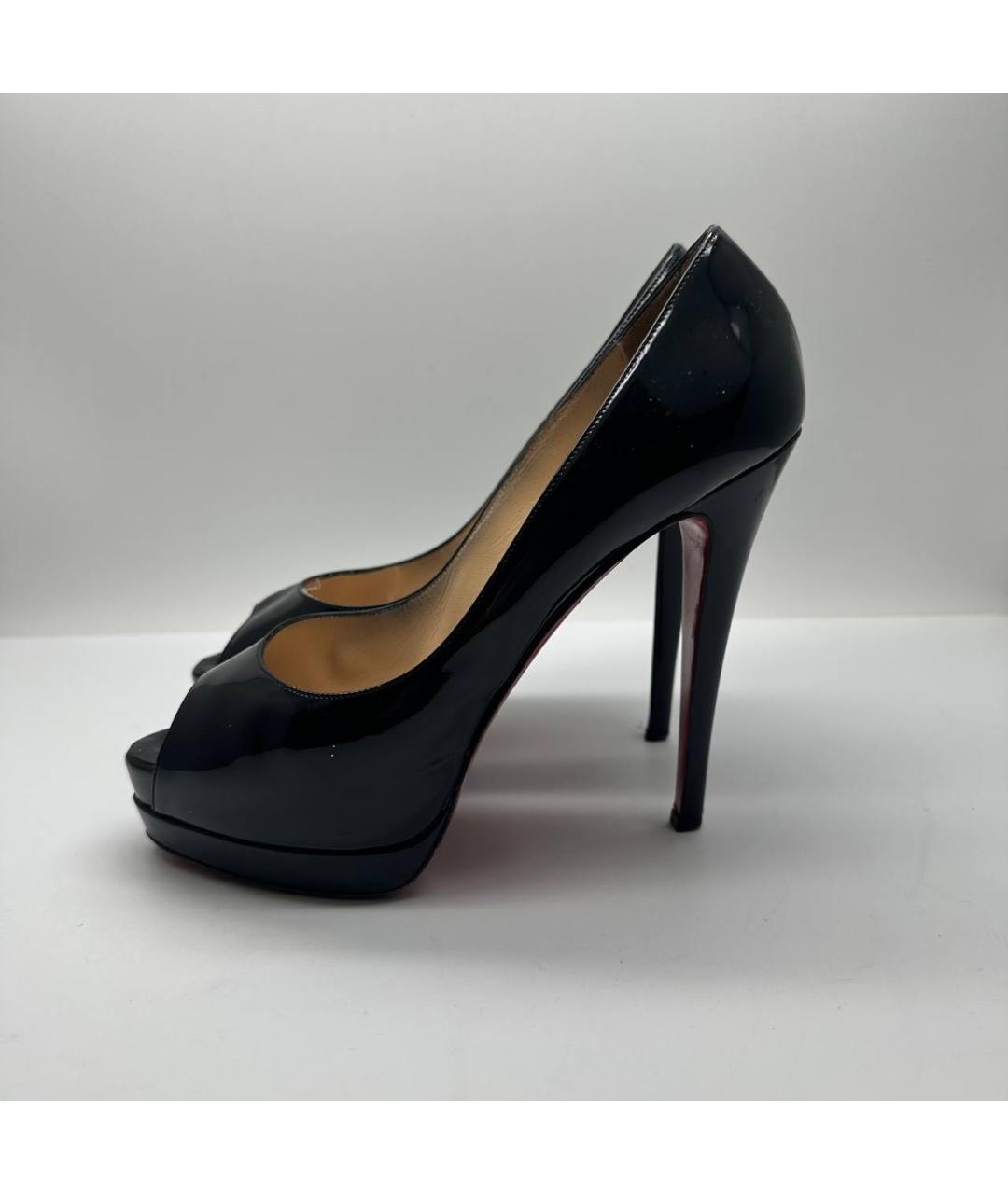 CHRISTIAN LOUBOUTIN Черные туфли из лакированной кожи, фото 5