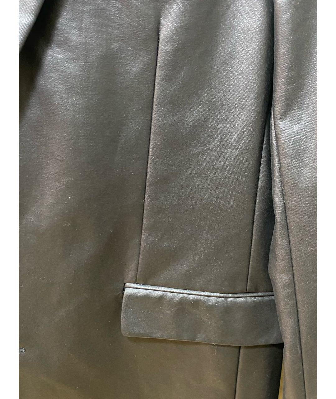 CHRISTIAN DIOR Черный хлопковый пиджак, фото 4