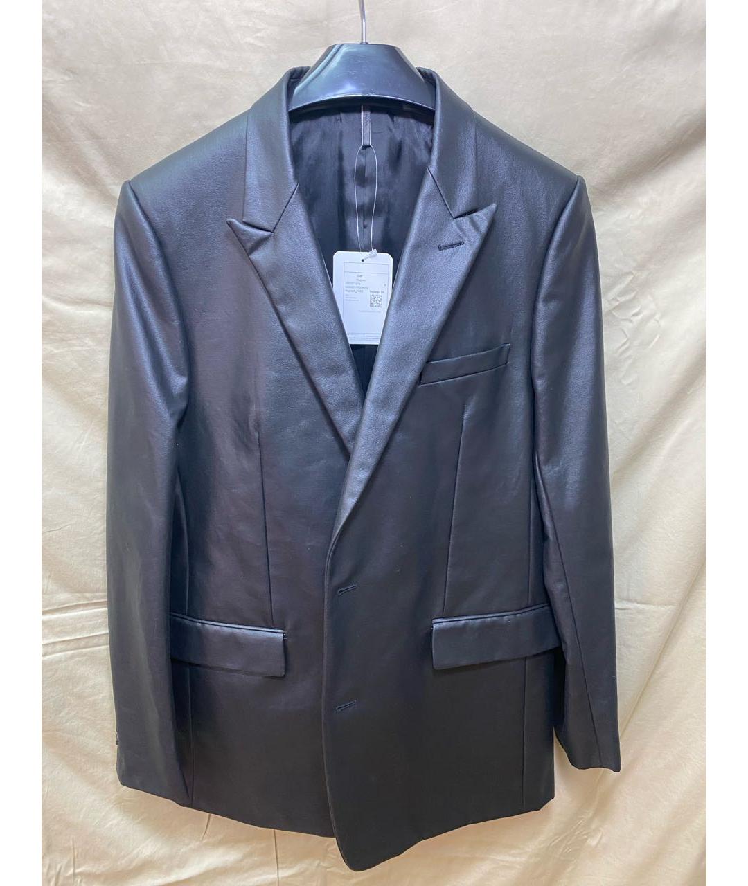 CHRISTIAN DIOR Черный хлопковый пиджак, фото 9