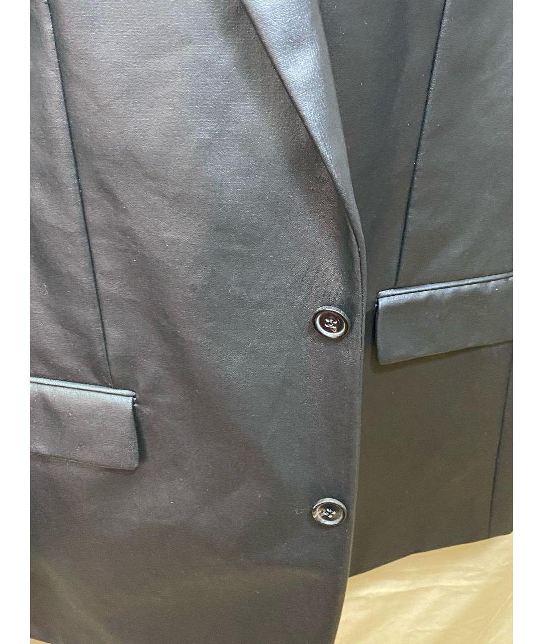 CHRISTIAN DIOR Черный хлопковый пиджак, фото 5