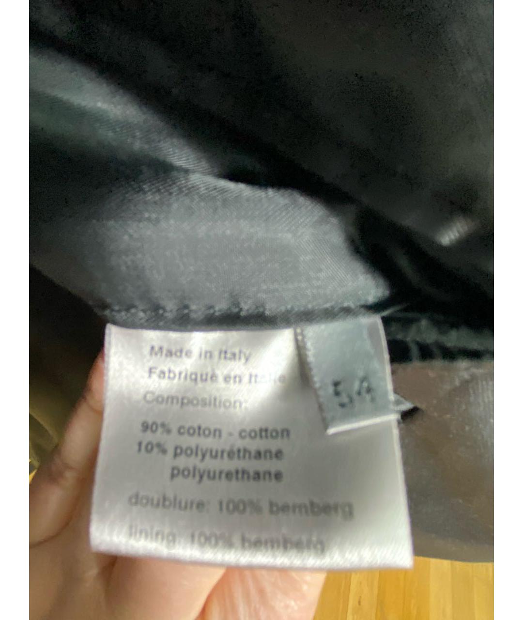 CHRISTIAN DIOR Черный хлопковый пиджак, фото 8