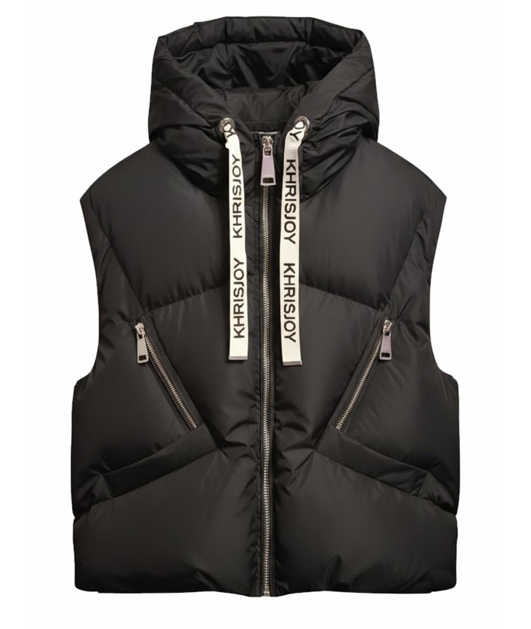 KHRISJOY Черный полиэстеровый жилет, фото 1