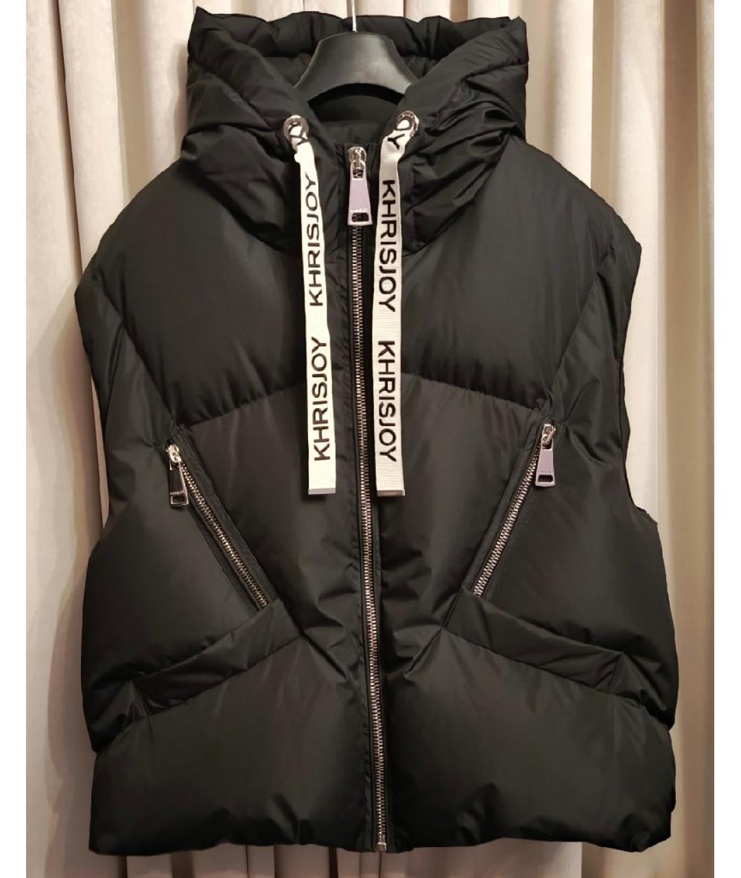 KHRISJOY Черный полиэстеровый жилет, фото 8