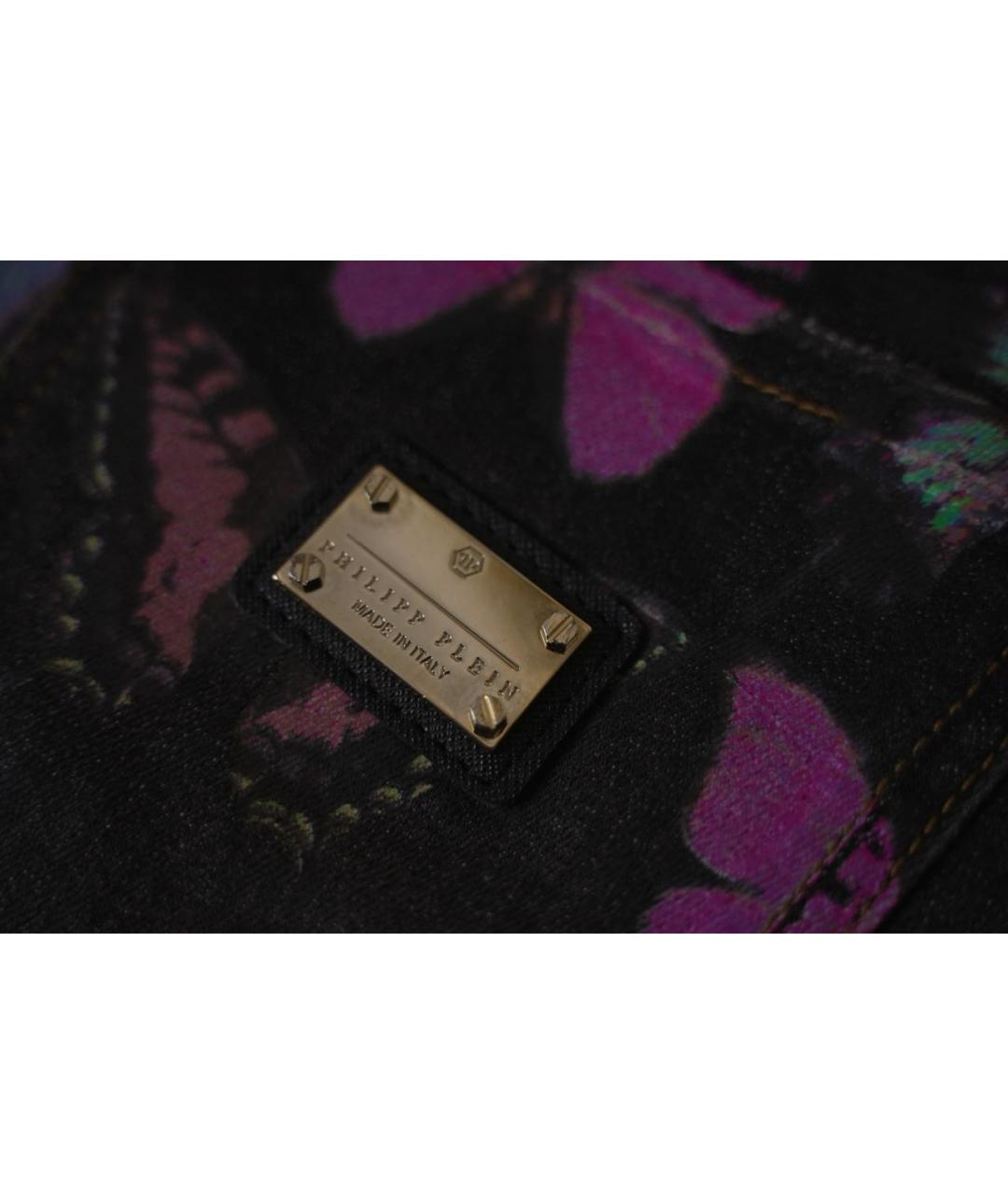 PHILIPP PLEIN Мульти хлопковые джинсы слим, фото 4