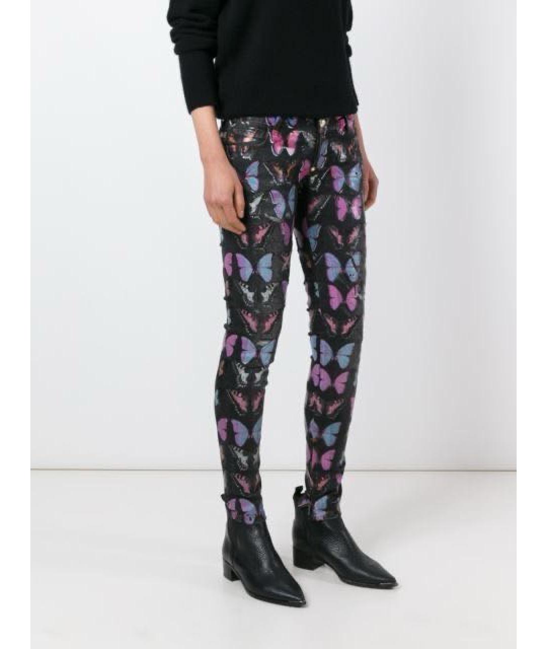 PHILIPP PLEIN Мульти хлопковые джинсы слим, фото 8