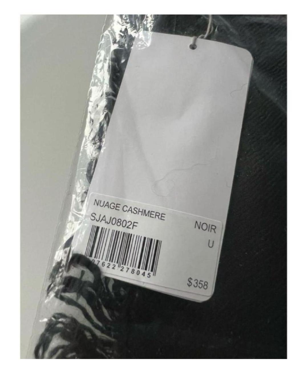 ZADIG & VOLTAIRE Черный кашемировый шарф, фото 7