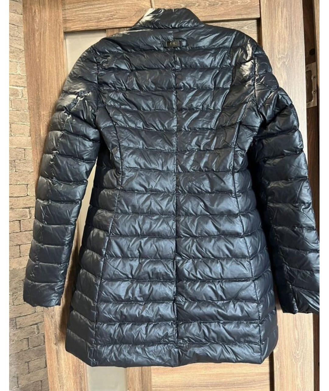 ARMANI COLLEZIONI Синий полиамидовый пуховик, фото 2