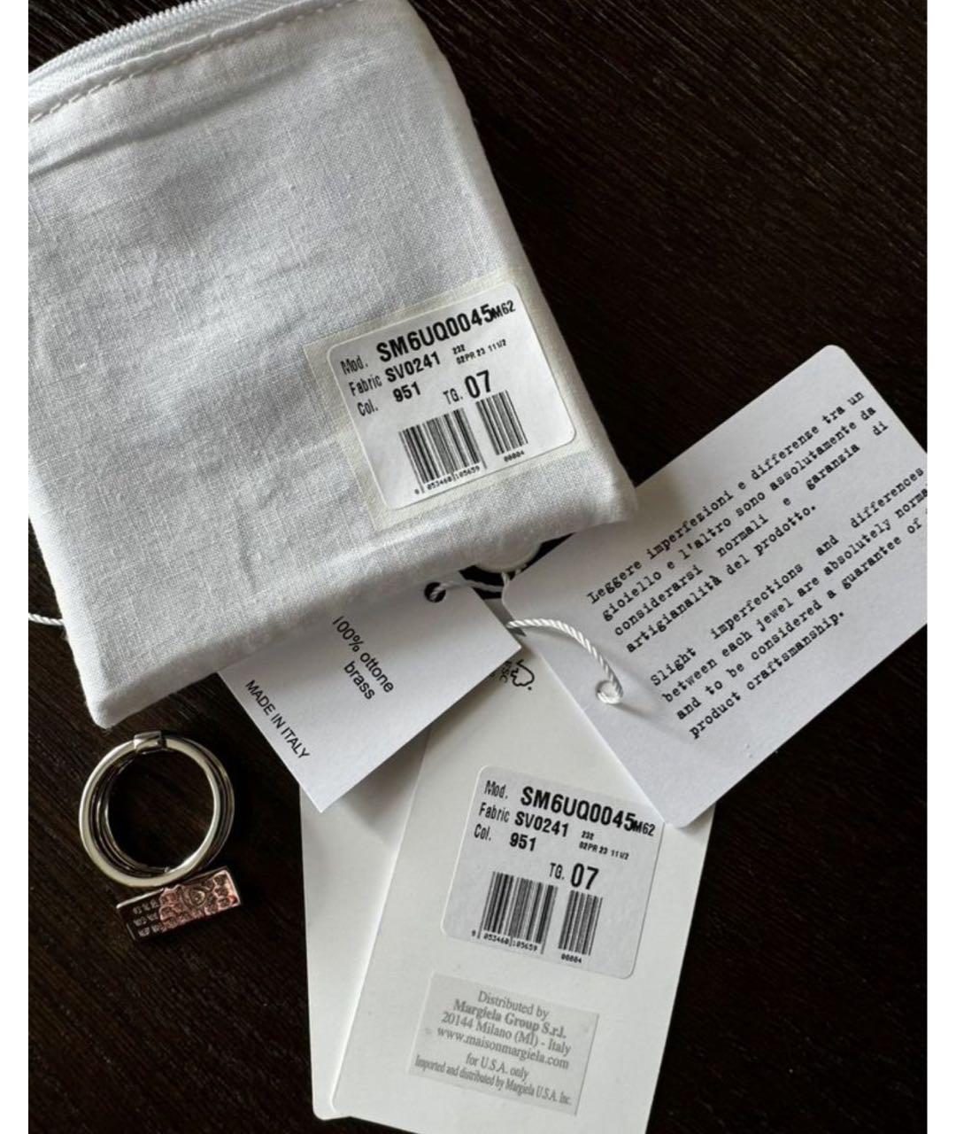 MM6 MAISON MARGIELA Серебряное латунное кольцо, фото 3