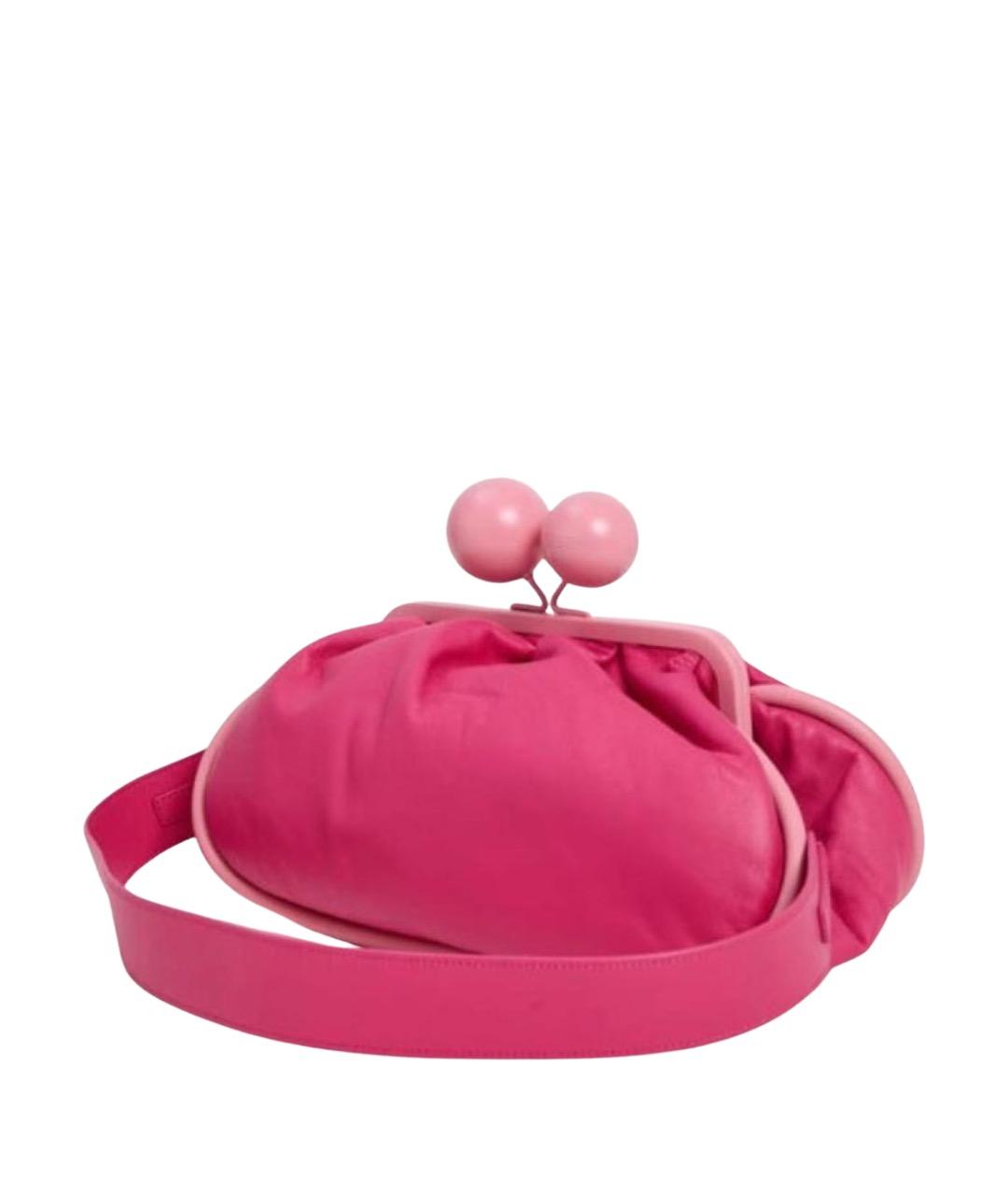 WEEKEND MAX MARA Розовая кожаная сумка через плечо, фото 1