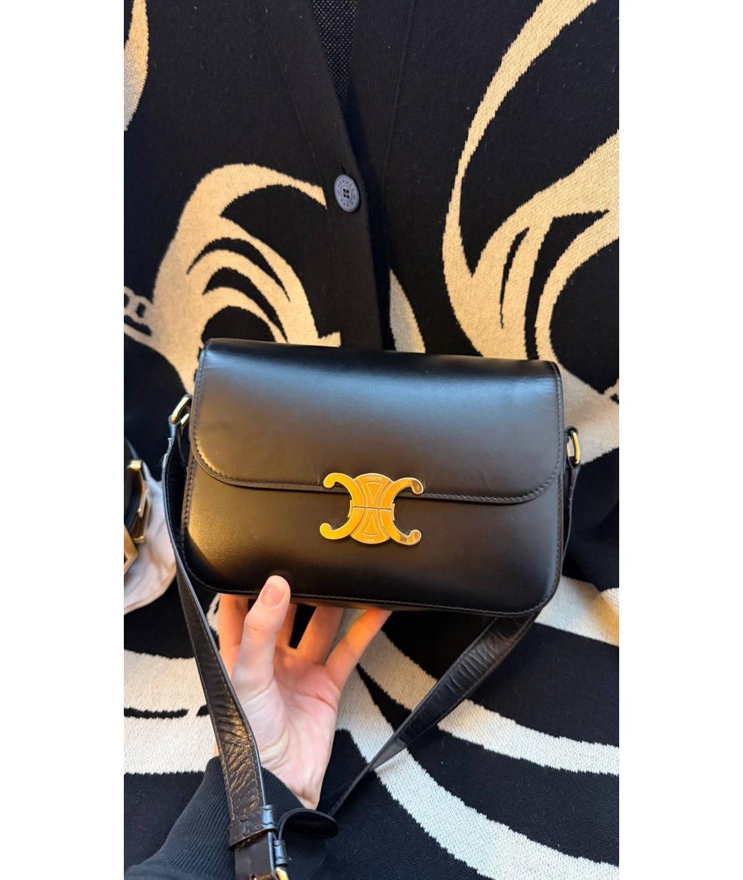 CELINE Черная сумка через плечо, фото 5