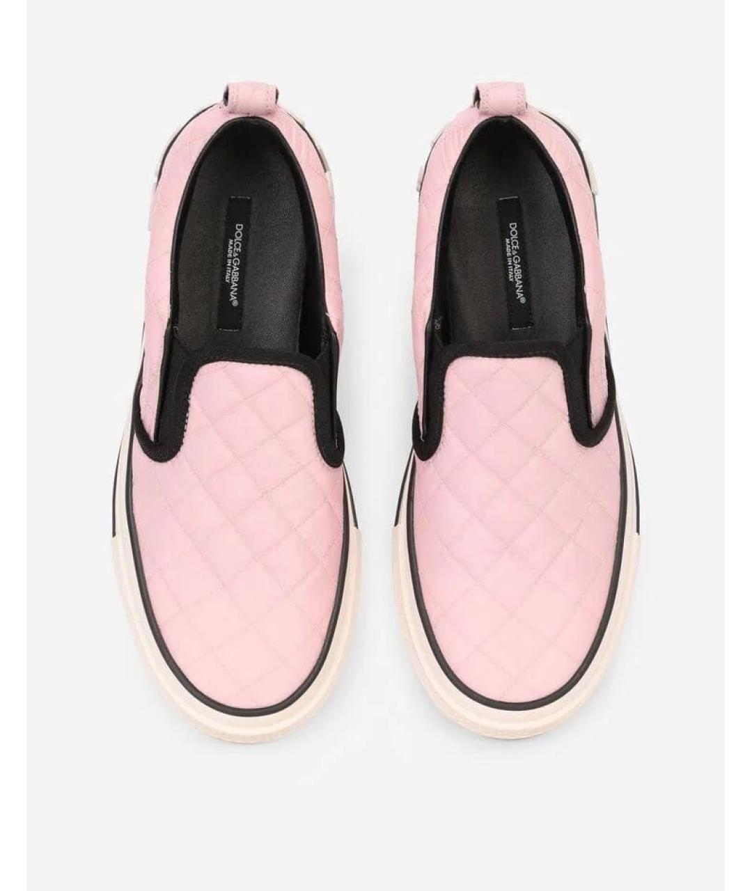 DOLCE&GABBANA Розовые слипоны, фото 3