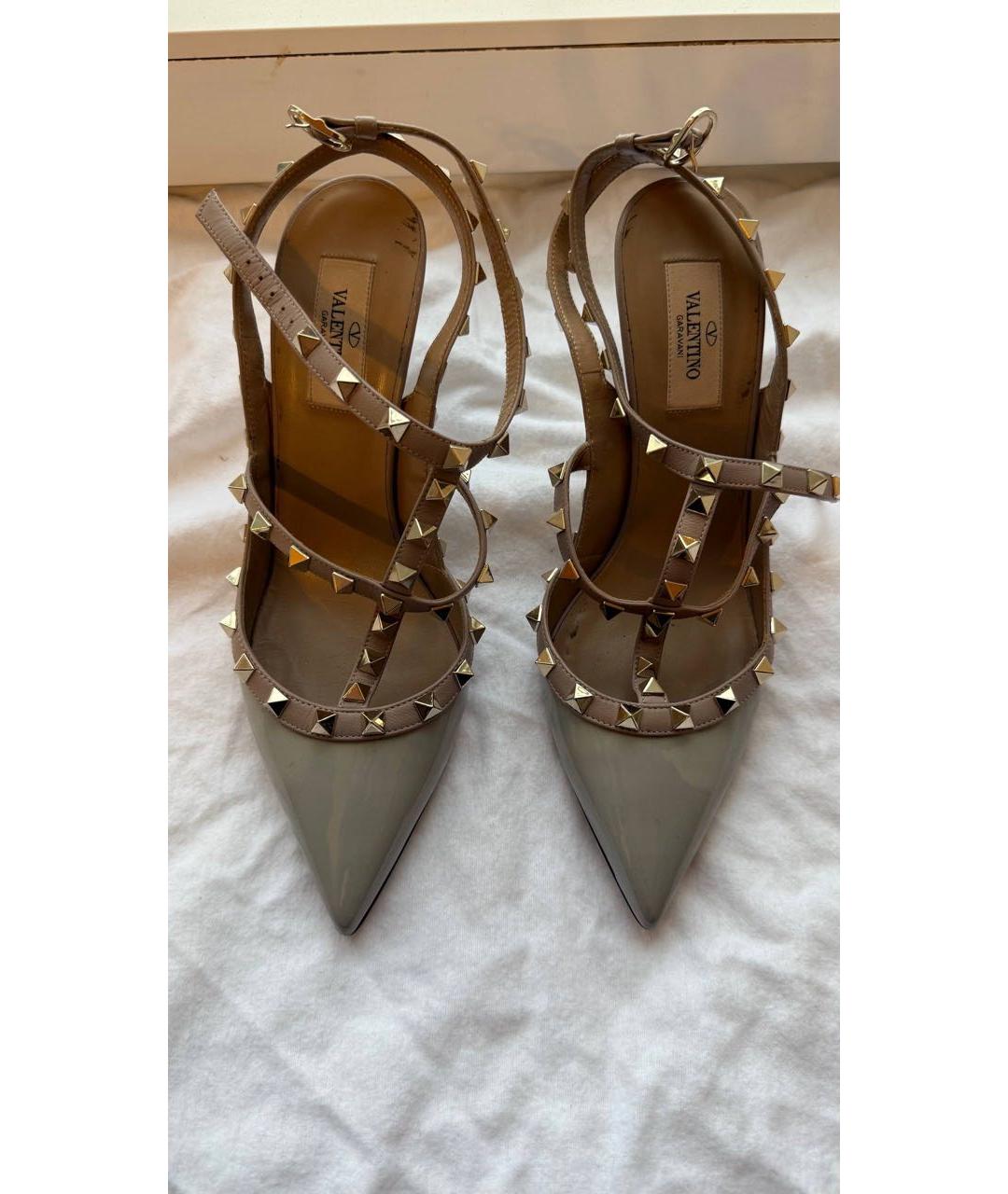 VALENTINO Бежевые кожаные туфли, фото 2