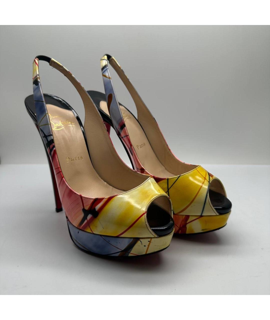 CHRISTIAN LOUBOUTIN Мульти кожаные туфли, фото 3