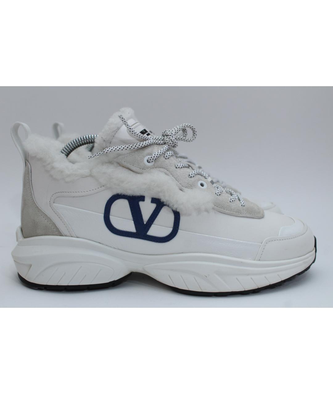 VALENTINO Белые кожаные кроссовки, фото 6