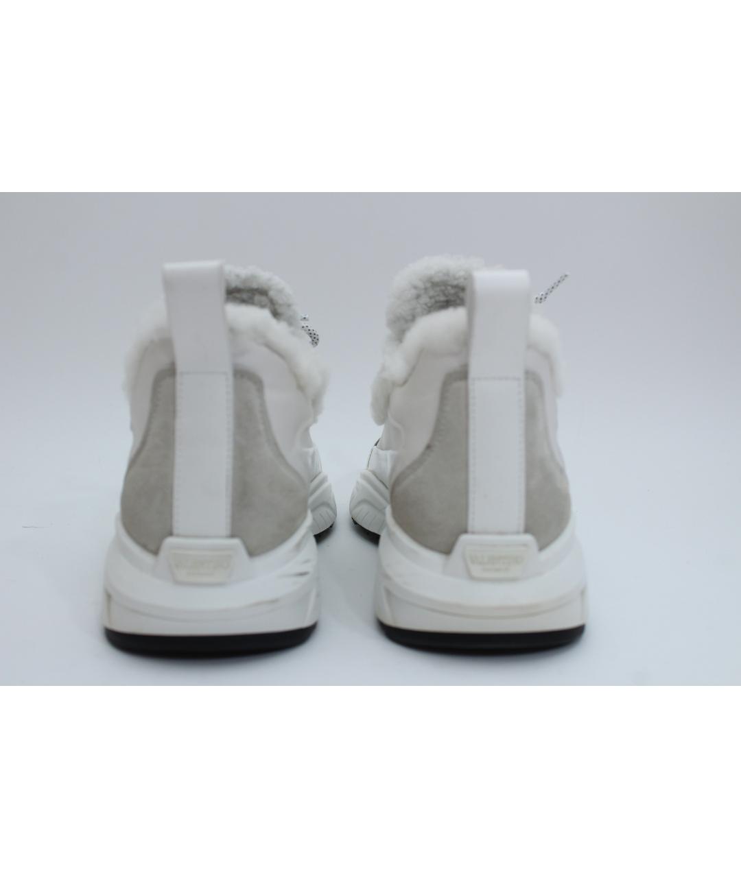 VALENTINO Белые кожаные кроссовки, фото 7