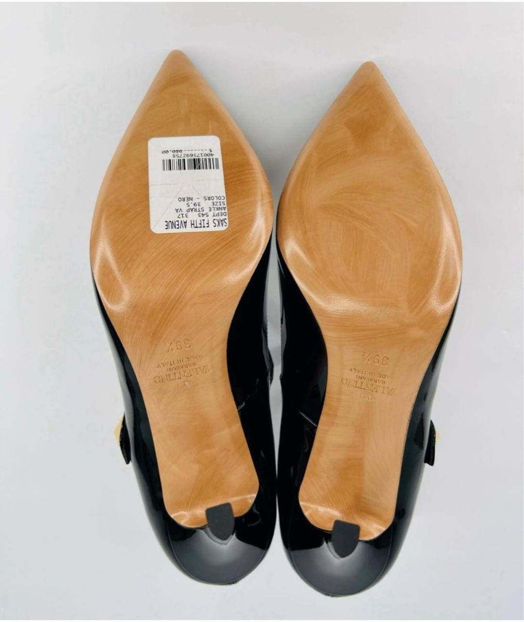 VALENTINO Черные туфли из лакированной кожи, фото 4