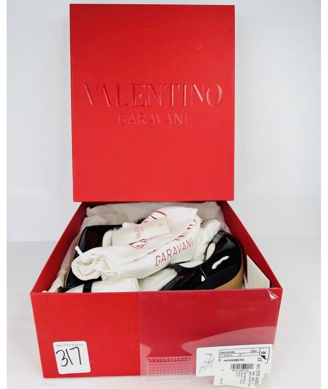 VALENTINO Черные туфли из лакированной кожи, фото 5