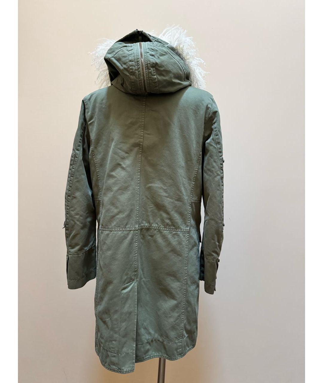 ERMANNO SCERVINO Хаки хлопковая куртка, фото 4