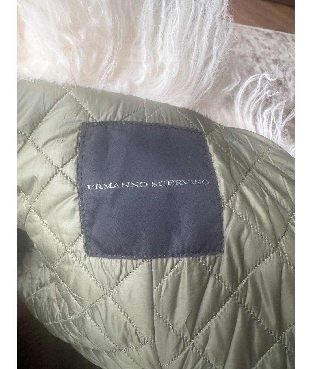 ERMANNO SCERVINO Хаки хлопковая куртка, фото 5