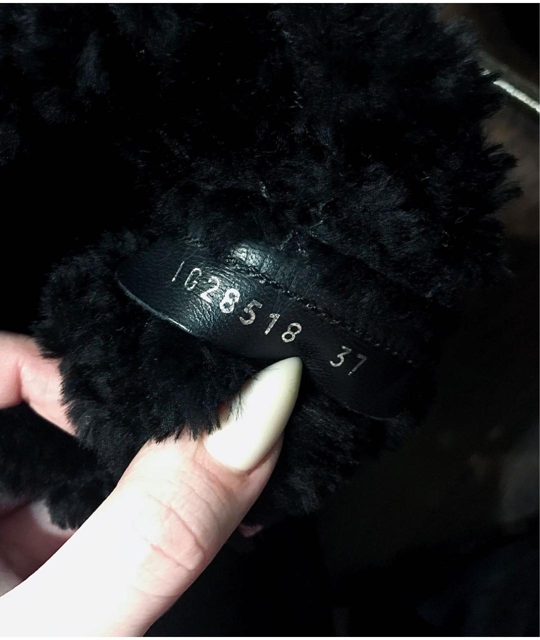 CHANEL Черные кожаные сапоги, фото 8