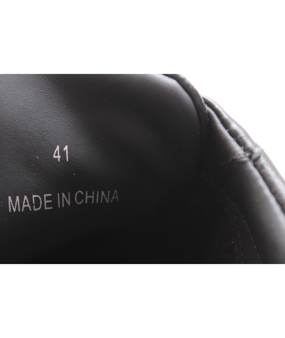 JIMMY CHOO Черные кожаные низкие кроссовки / кеды, фото 9