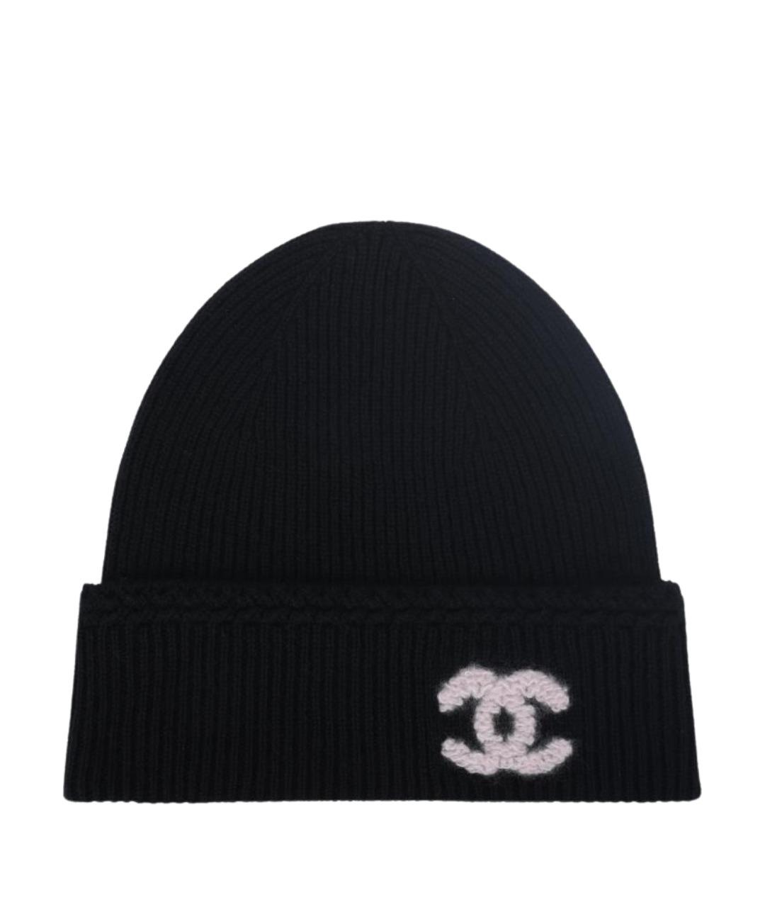 CHANEL Черная шапка, фото 1
