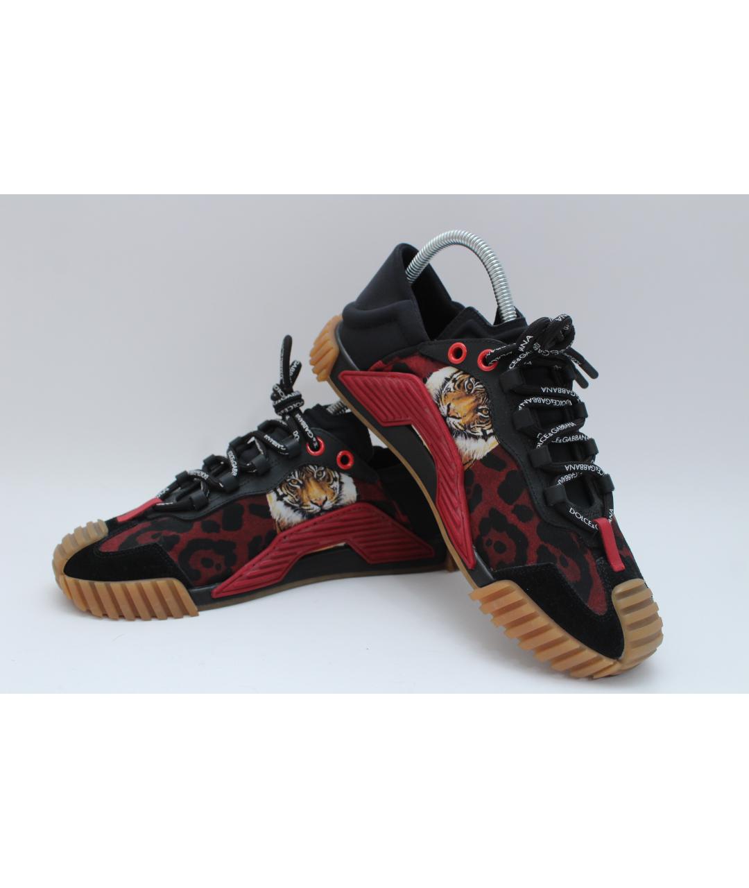 DOLCE&GABBANA Мульти текстильные низкие кроссовки / кеды, фото 3