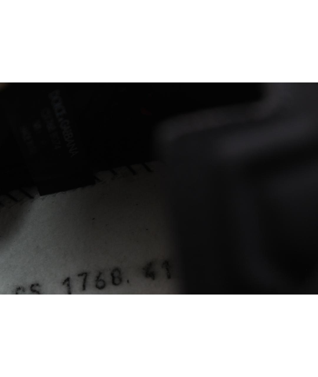 DOLCE&GABBANA Мульти текстильные низкие кроссовки / кеды, фото 8