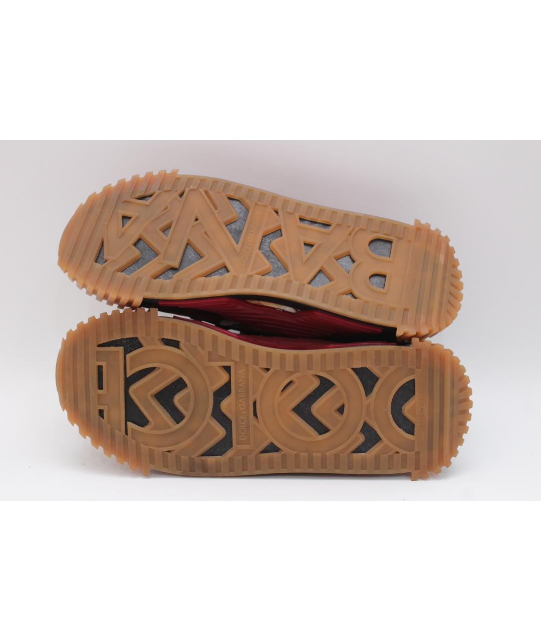 DOLCE&GABBANA Мульти текстильные низкие кроссовки / кеды, фото 7