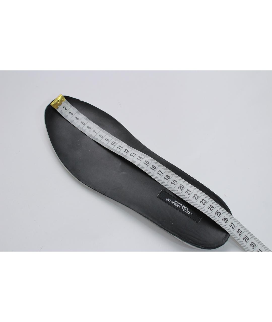 DOLCE&GABBANA Синие текстильные низкие кроссовки / кеды, фото 9