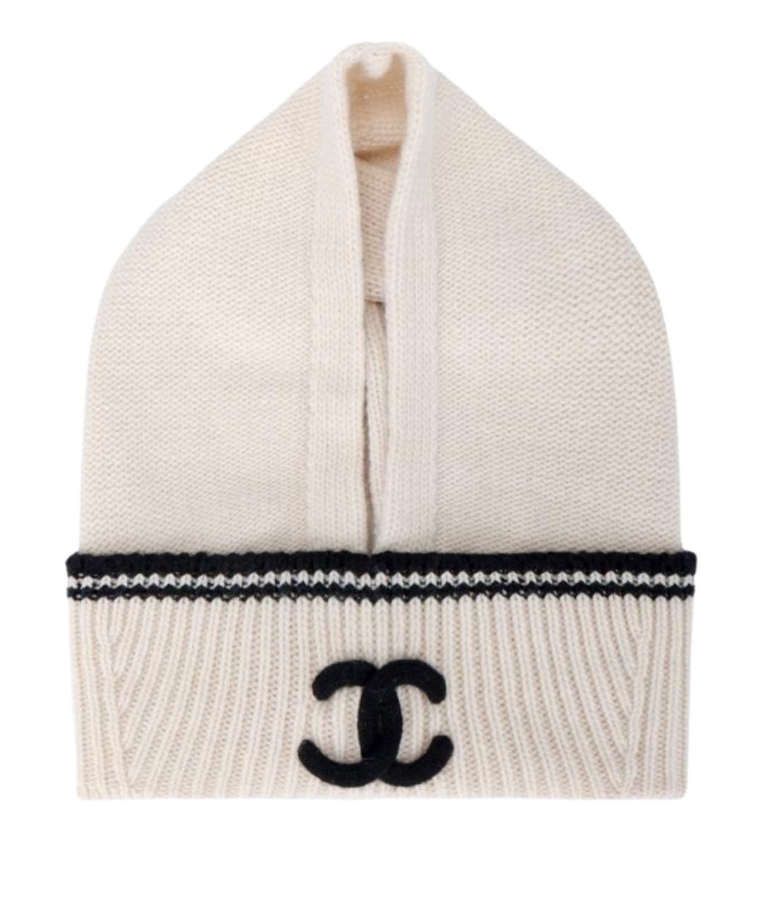 CHANEL Бежевая шапка, фото 1