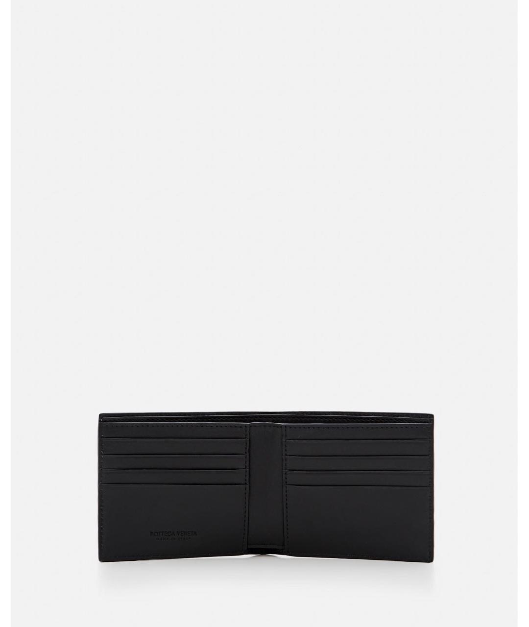 BOTTEGA VENETA Черный кожаный кошелек, фото 2