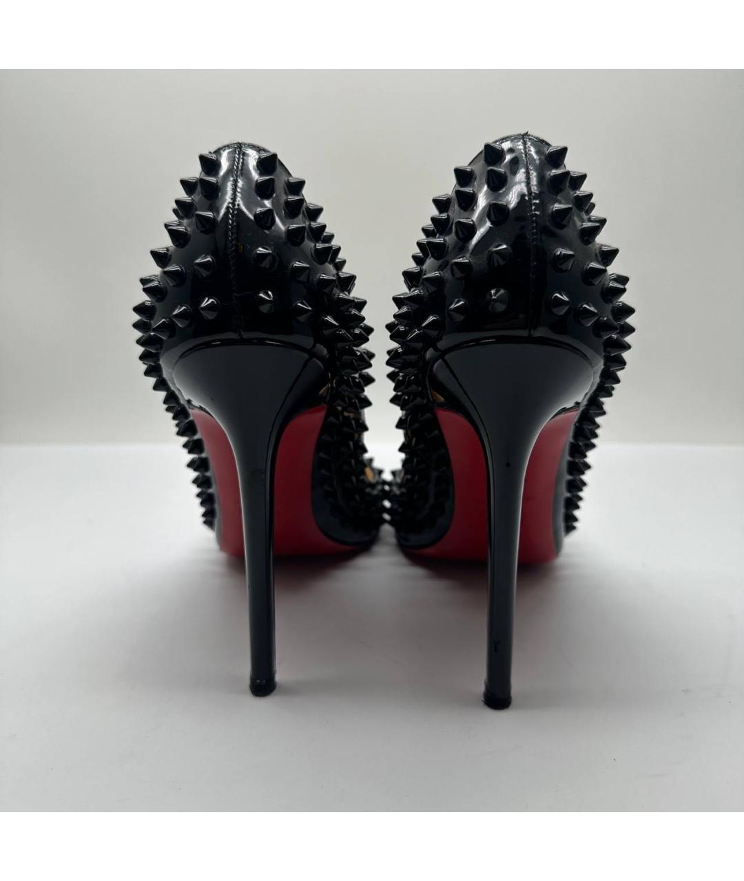 CHRISTIAN LOUBOUTIN Черные туфли из лакированной кожи, фото 4