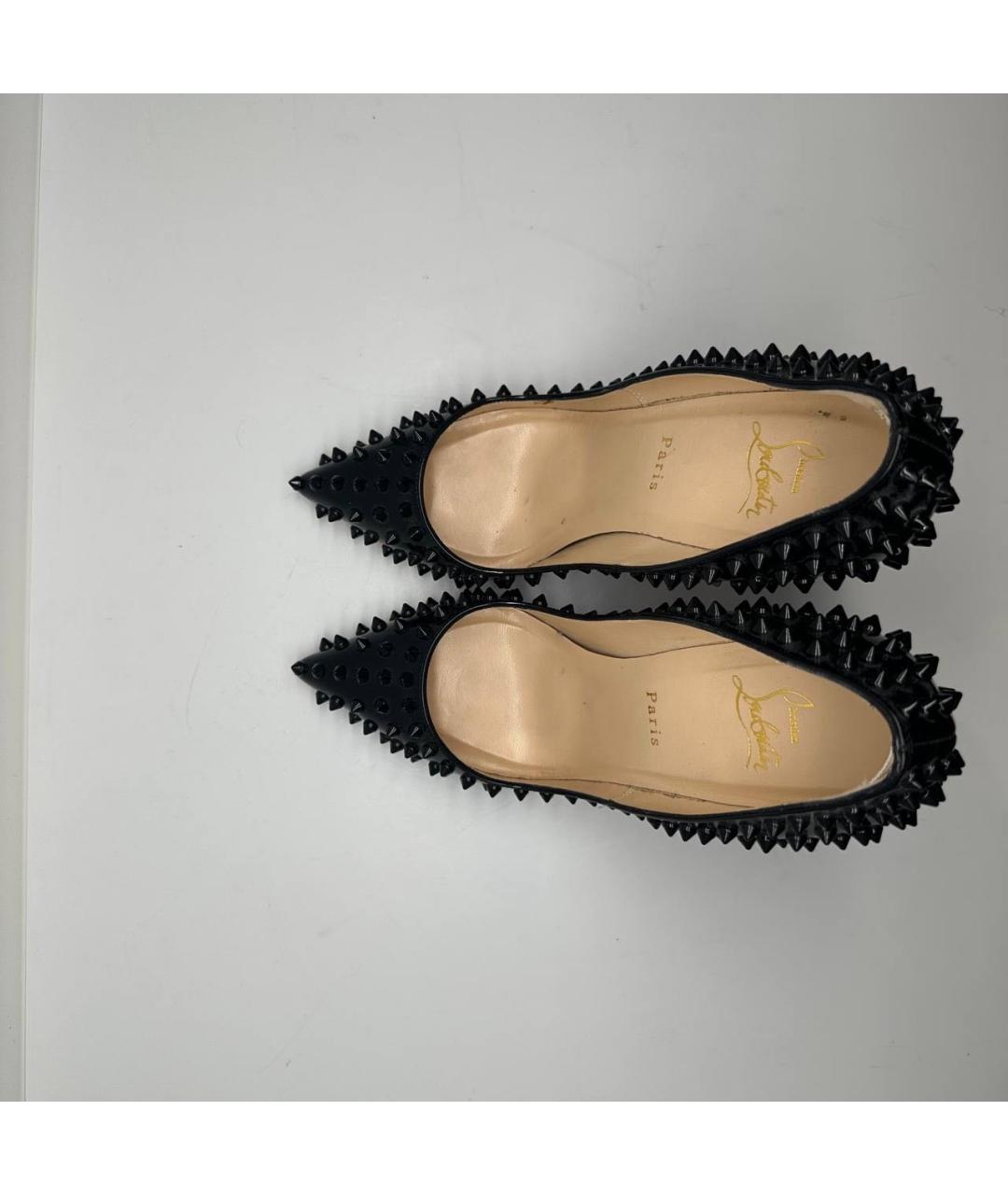 CHRISTIAN LOUBOUTIN Черные туфли из лакированной кожи, фото 3