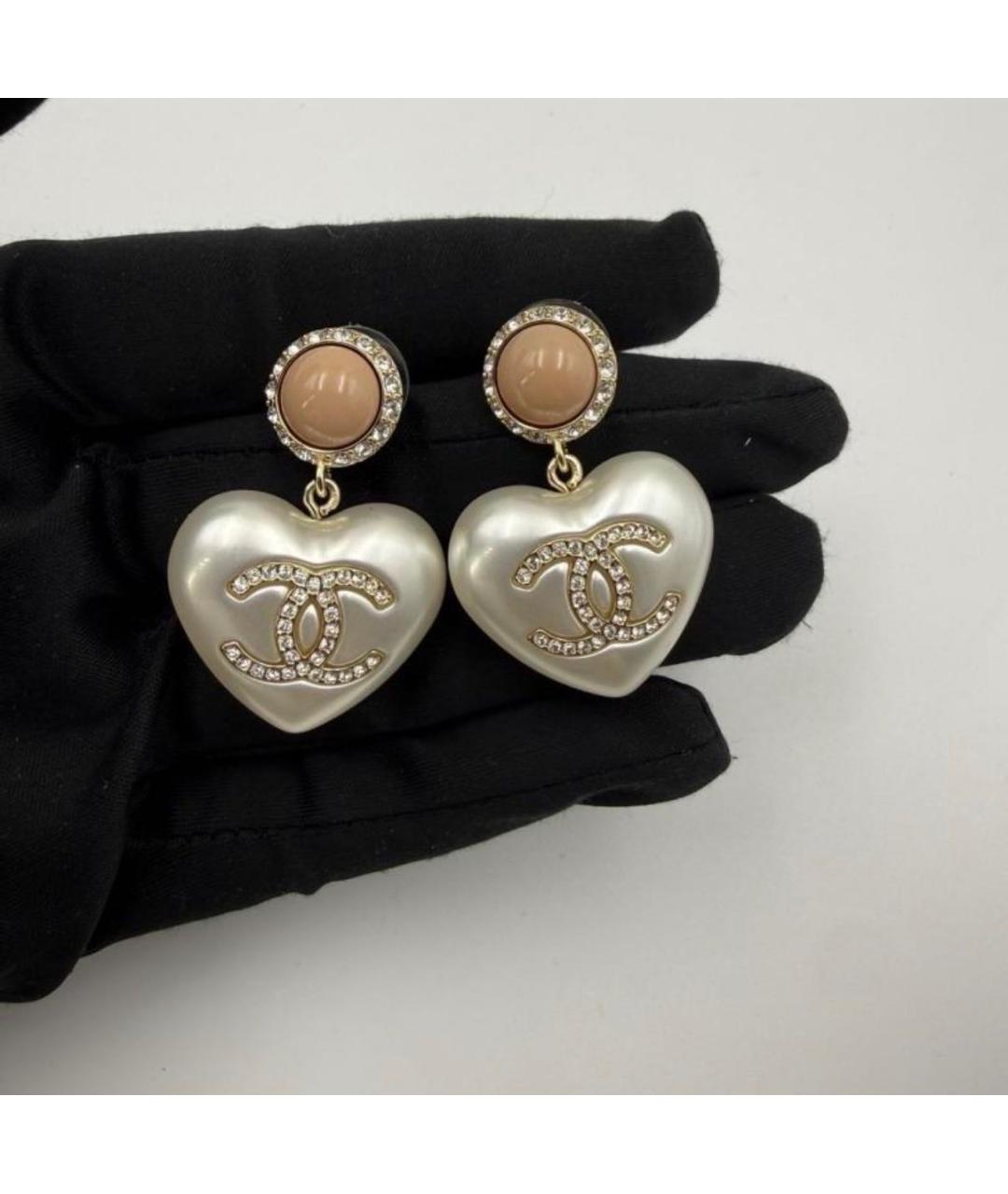 CHANEL Белые жемчужные серьги, фото 7