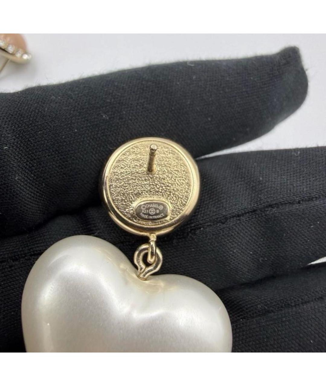 CHANEL Белые жемчужные серьги, фото 2
