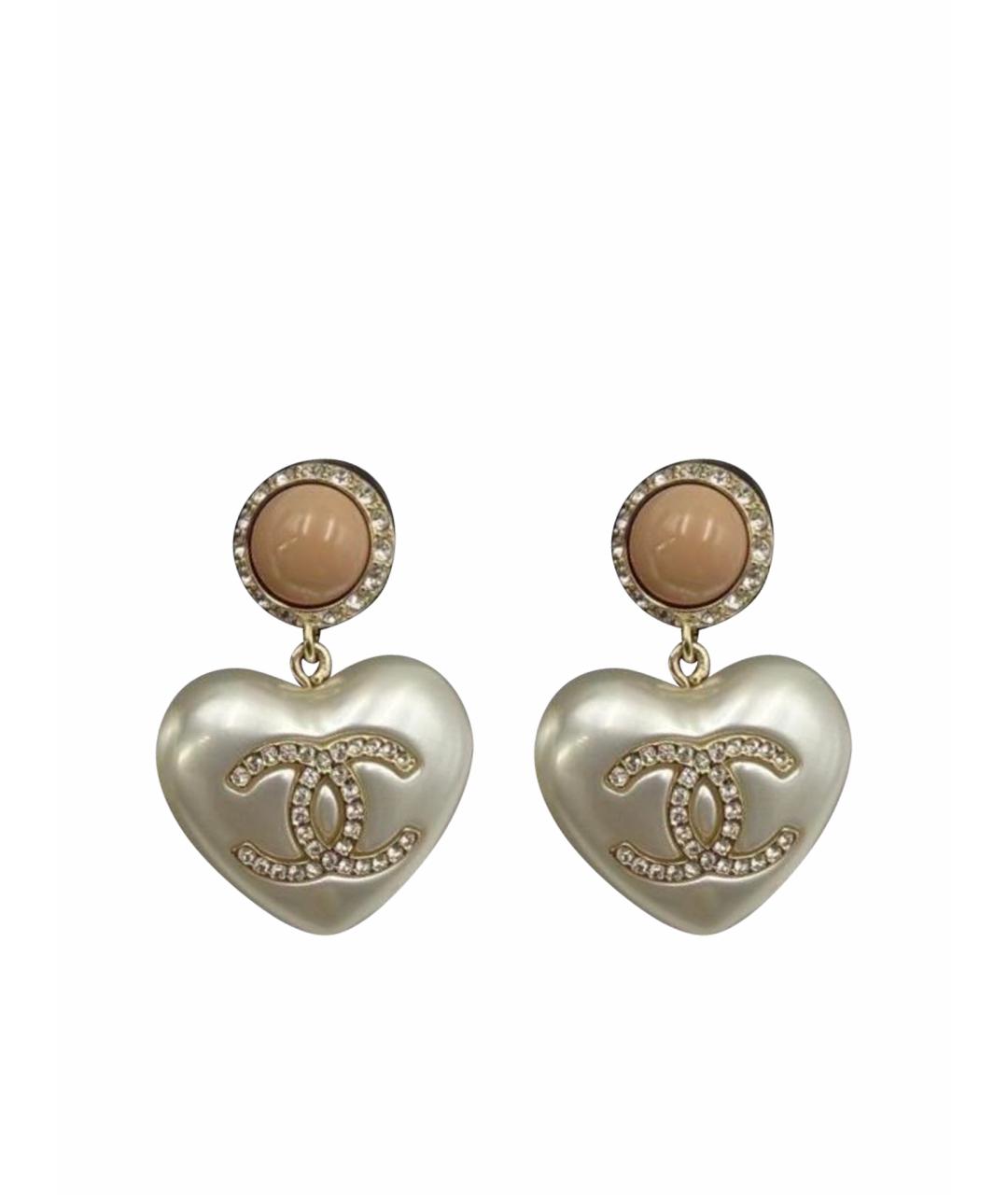 CHANEL Белые жемчужные серьги, фото 1