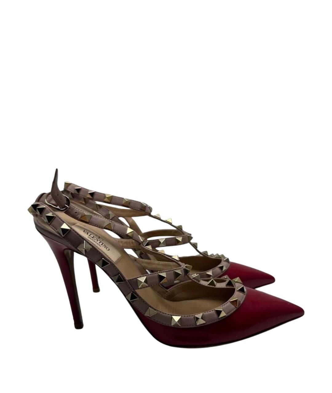 VALENTINO Красные кожаные туфли, фото 1