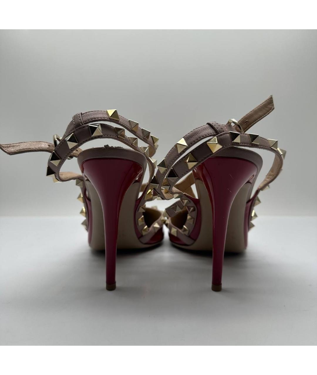 VALENTINO Красные кожаные туфли, фото 4