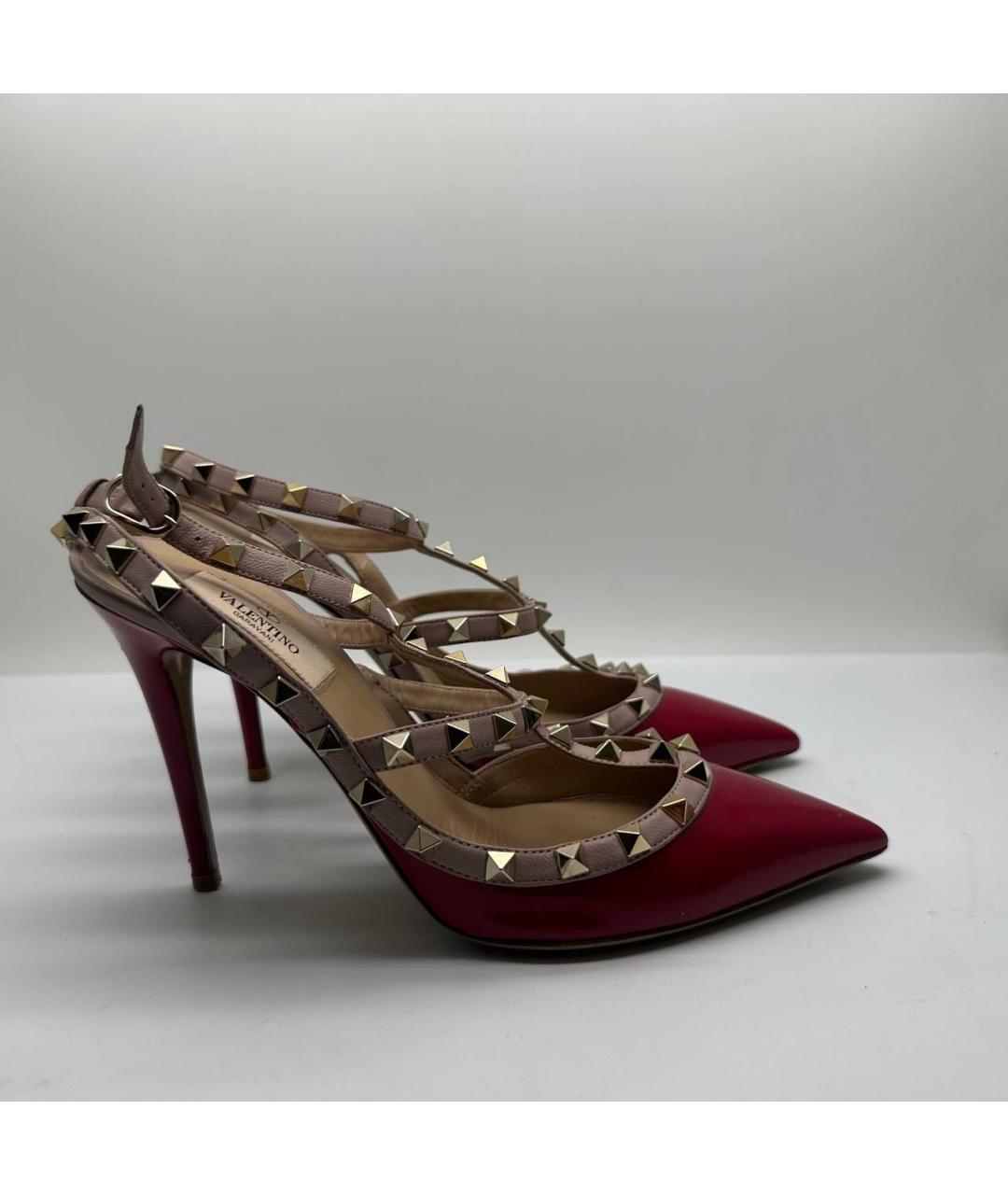VALENTINO Красные кожаные туфли, фото 5