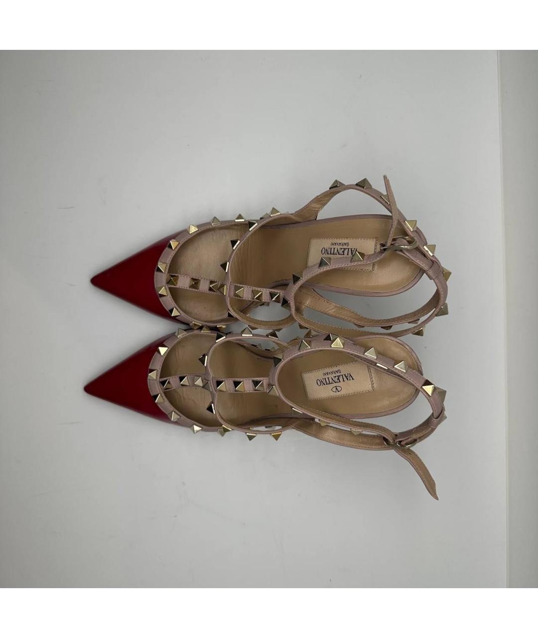 VALENTINO Красные кожаные туфли, фото 3