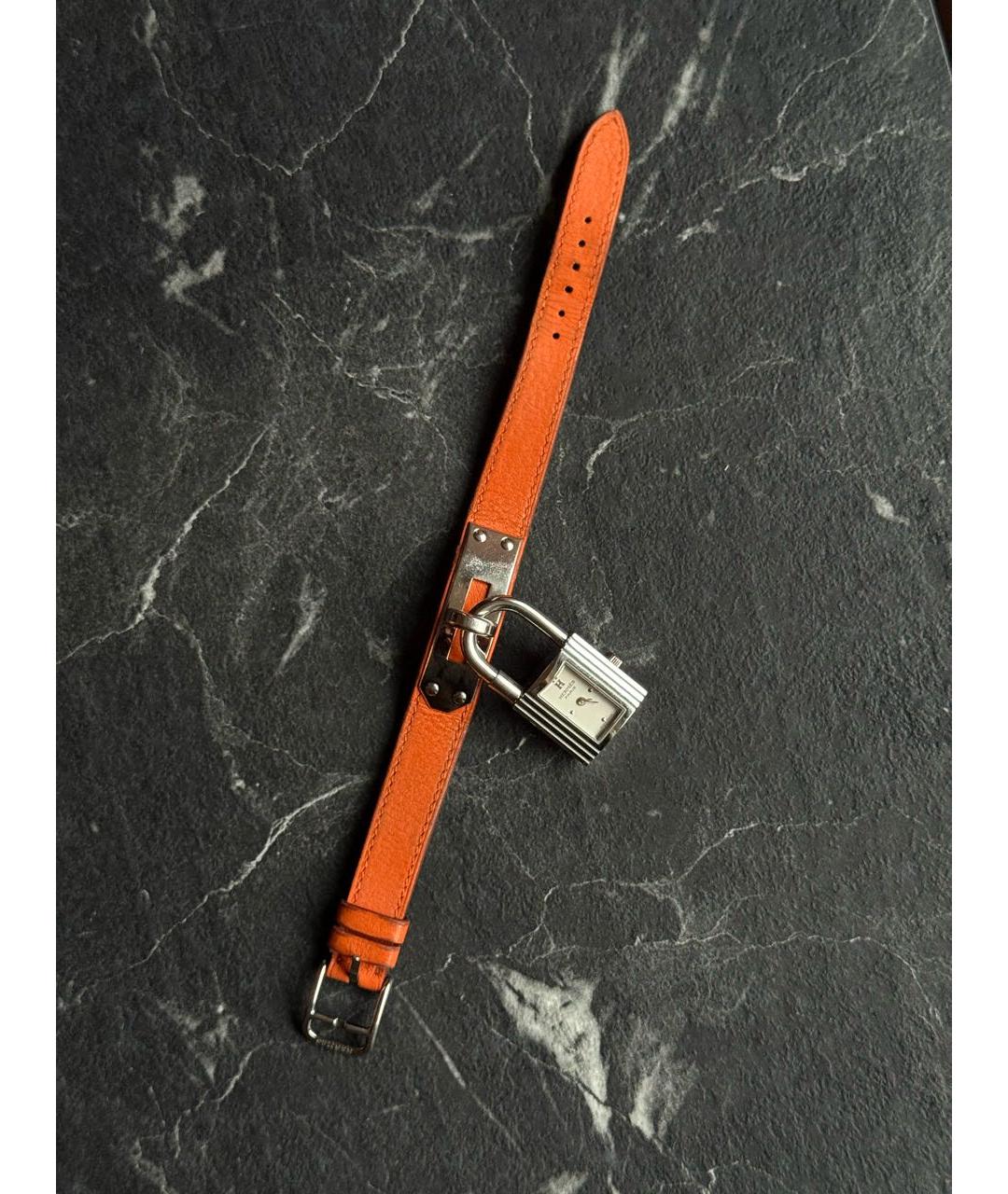 HERMES Серебряные стальные часы, фото 4