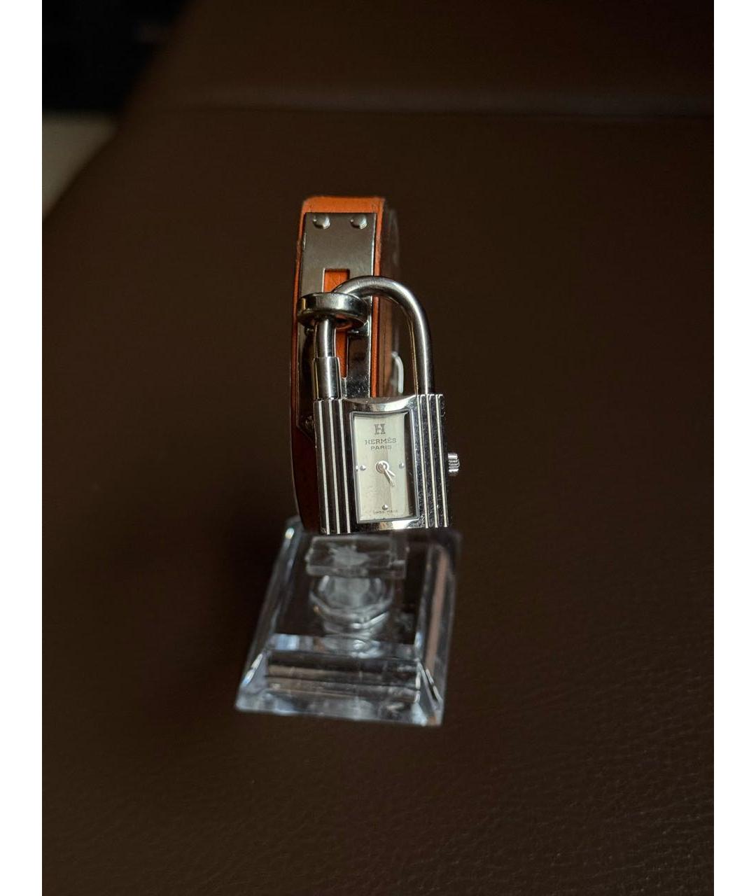 HERMES Серебряные стальные часы, фото 9